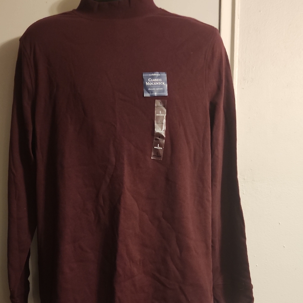 Croft & Barrow Burgundy Long Sleeve Top